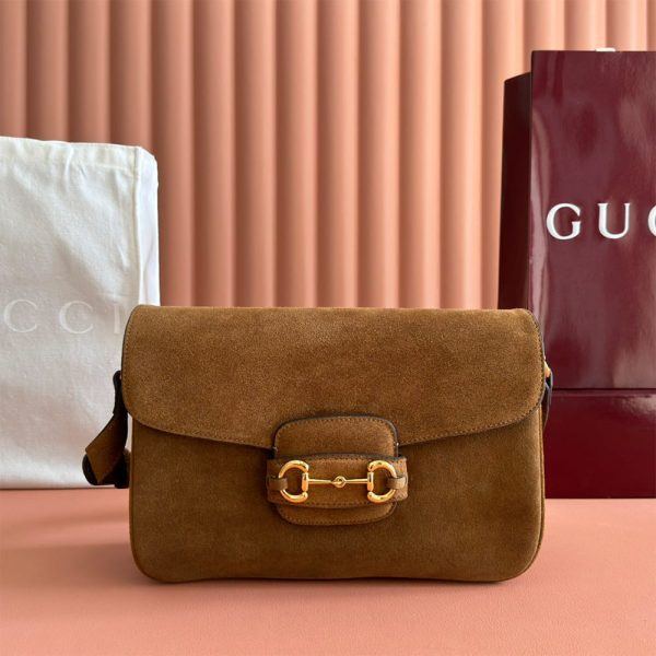 Gucci Horsebit 1955 Aura medium shoulder bag(HIGH-END GRADE)