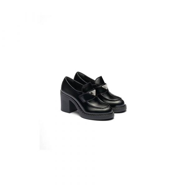 Prada brushed leather loafers(high-end grade)