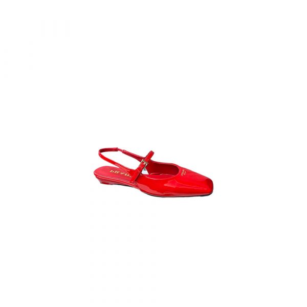 Prada Patent Leather Slingback Ballerinas